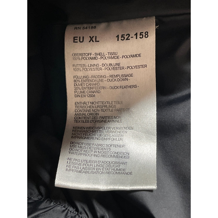 Bogner Women's Navy Blue Quilted Long Sleeve Hooded Padded Puffer Coat Jacket XL