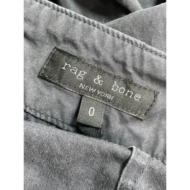 Rag & Bone Women's Black High Waisted Straight Leg Cropped Denim Jeans Size 0