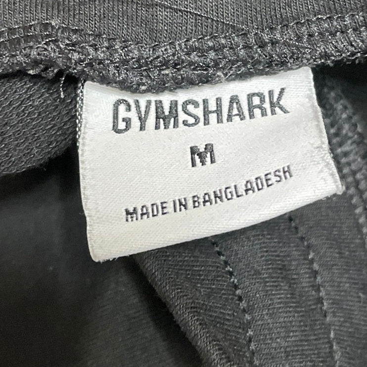 Gymshark Women's Black Elastic High Waist Tapered Trousers Jogger Pants Size M