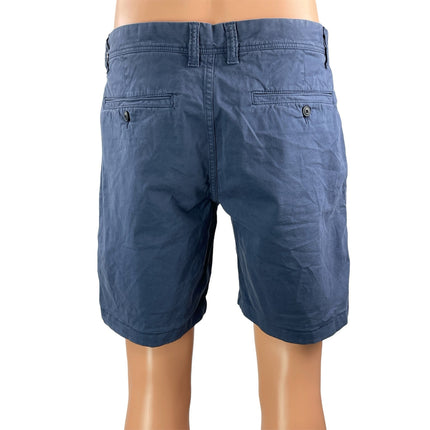 MJB Men's Blue Mid Rise Golf Casual Straight Chino Khaki Bermuda Shorts Size 34