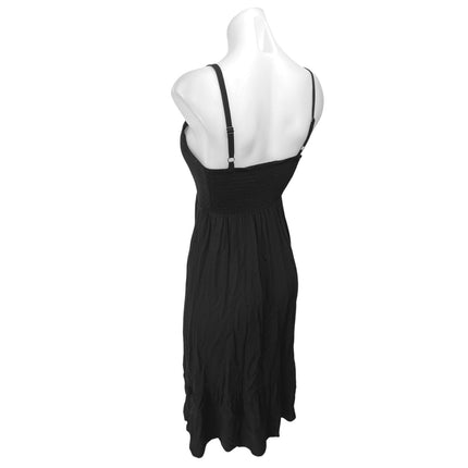 Old Navy Women's Black Sleeveless V Neck Smocked A Line Mini Dress Size XS
