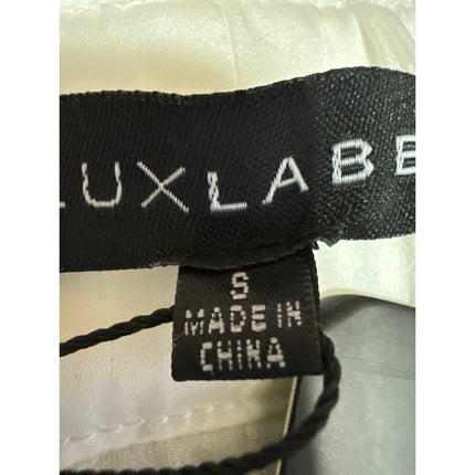 NEW JLuxLabel Women's White Belted Tie Waist Pockets Mini Paperbag Shorts Size S