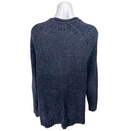 Urban Outfitters Navy Blue Chunky Knit Open Front Long Sleeve Cardigan Sweater S