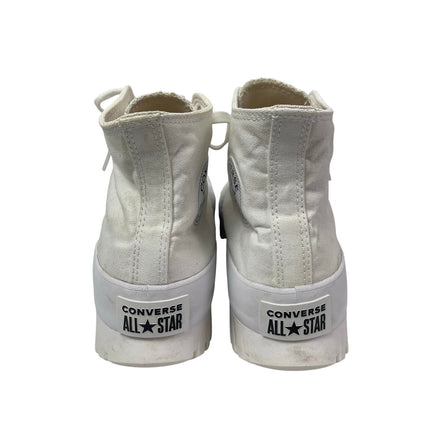Converse Chuck Taylor All Star Lugged White Round Toe High Top Sneaker Shoes 9.5