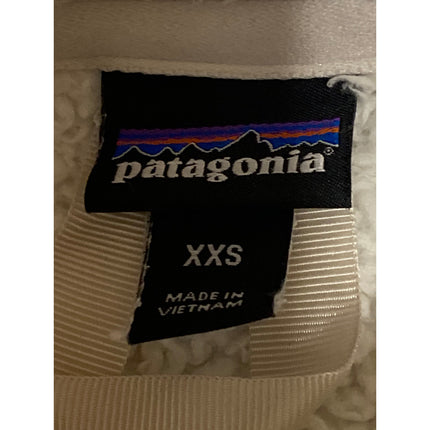 Patagonia Los Gatos Women's White Fleece 1/4 Zip Long Sleeve Sweater Top Sz XXS