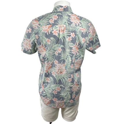 Chubbies Resort Wear Friday Tropical Collared Short Sleeve Button Up Shirt Top M