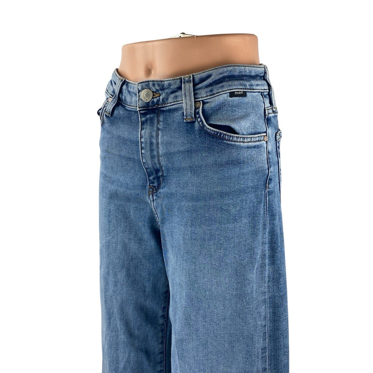 Mavi Paloma Women's Blue High Waisted Wide Leg Baggy Denim Jeans Size 25x31