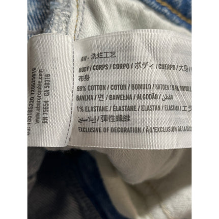 Abercrombie & Fitch The 90s Straight Ultra High Rise Blue Denim Jeans Size 27