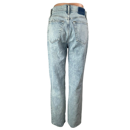 Abercrombie & Fitch The 90s Straight Ultra High Rise Blue Denim Jeans Size 27