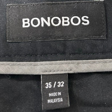 Bonobos Men's Gray Slim Fit Straight Leg Trousers Chino Dress Pants Size 35