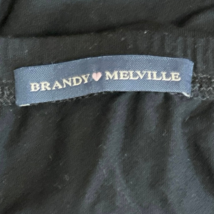 Brandy Melville Josie Black High Waisted Minimalist Maxi Straight Pencil Skirt M