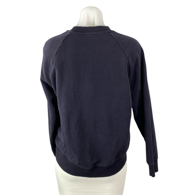Cos Womens Dark Purple Oversized Crew Neck Long Sleeve Sweater Sweatshirt Top XS