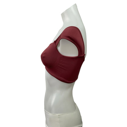 Gymshark Soft Sculpt Red Cap Sleeve Yoga Workout Activewear Bralette Crop Top XS