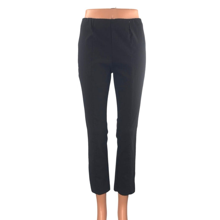 Popsugar Women's Black Mid Rise Slacks Skinny Straight Trousers Dress Pants Sz S