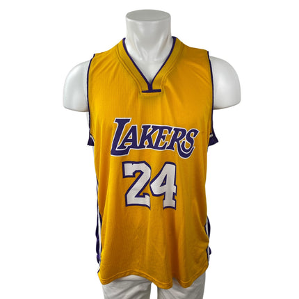 NBA Los Angeles Lakers Kobe Bryant Yellow Basketball Muscle Jersey Tank Top XL