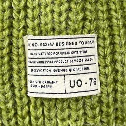 Urban Outfitters Green Knit Long Sleeve Crew Neck Pullover Sweater Top Size S