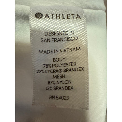 Athleta Salutation Stash White High Rise Mesh Skinny Fitness Leggings Pants XS