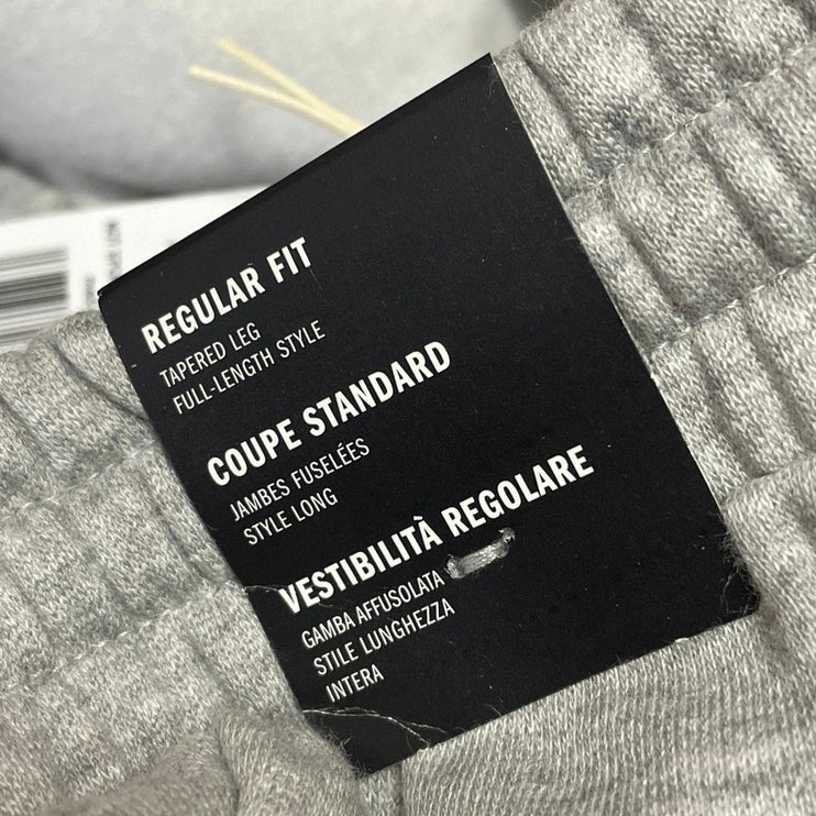 NEW Adidas Essentials 3-Stripes Fleece Mens Gray Drawstring Jogger Sweat Pants M