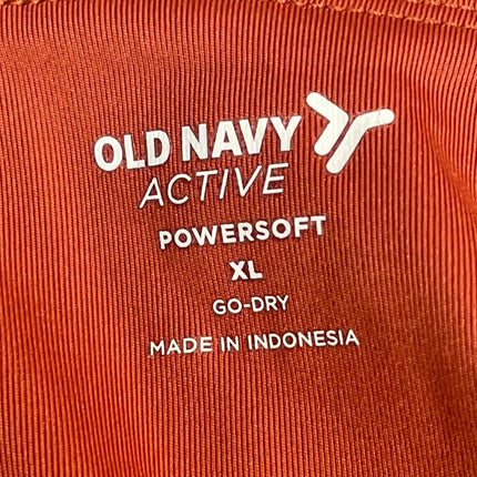 Old Navy Sienna Birch Powersoft Orange Sleeveless Athletic Mini A-Line Dress XL