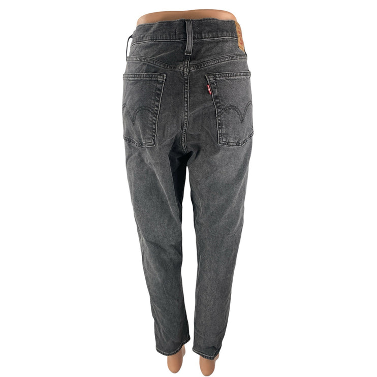 Levi's Women's Gray High Waisted Wedgie Skinny Straight Denim Jeans Pants Sz 32