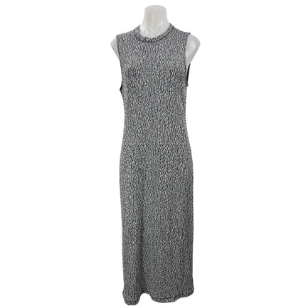 Rag & Bone Women's Black Sleeveless Crew Neck Tank Knit Midi Dress Size L