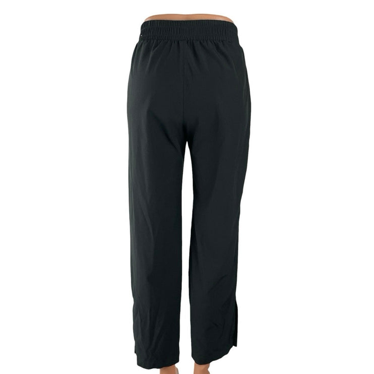 Abercrombie & Fitch Women's Black High Rise Pull On Wide Leg Trousers Pants XXS