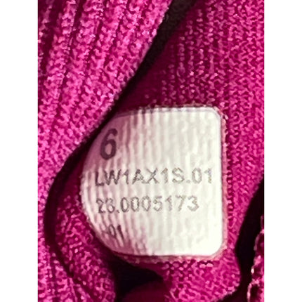 Lululemon Womens Pink Purple Ribbed Knit Racerback Yoga Athletic Tank Top Size 6
