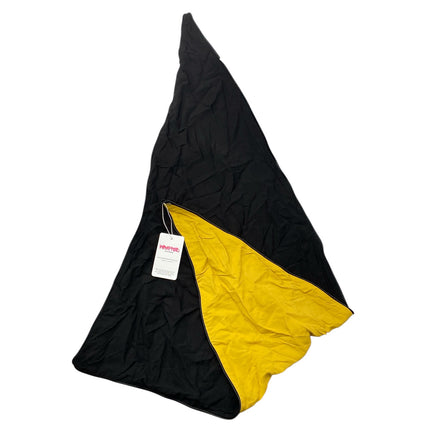 NEW Wrapped Men's Black Yellow Winter Neckroll Triangle Wrap Scarf One Size