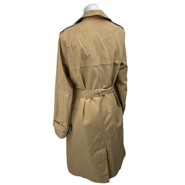 New Look Women's Tan Long Sleeve Double Breasted Belted Trench Coat Jacket 10