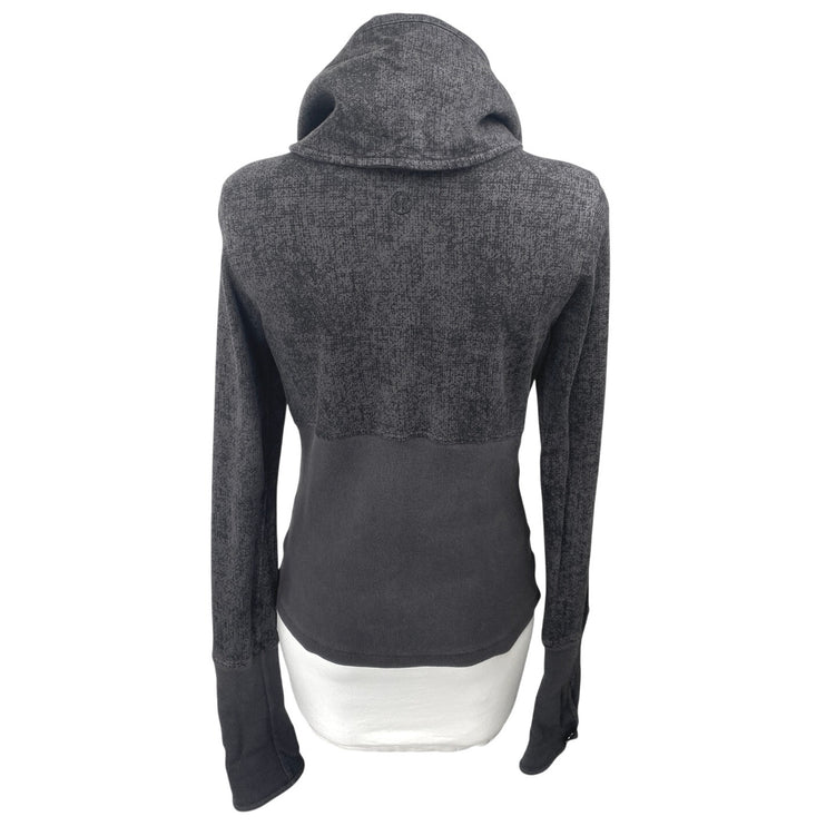 Lululemon Admiral Women's Black Army Military Long Sleeve Button Jacket Size 6