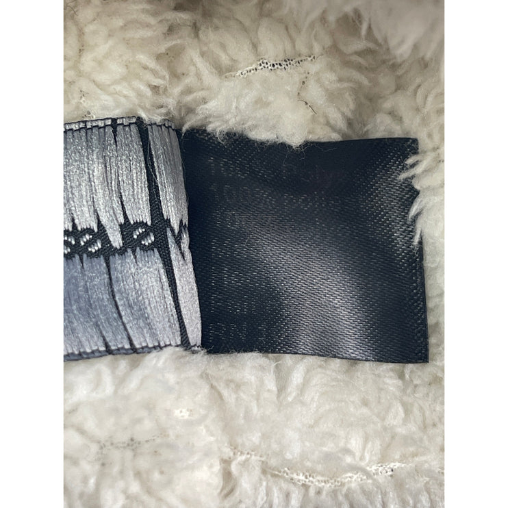 Joy Susan Women's Gray Knit Fleece Lined Ribbed Cuffed Pom Pom Beanie Hat OS