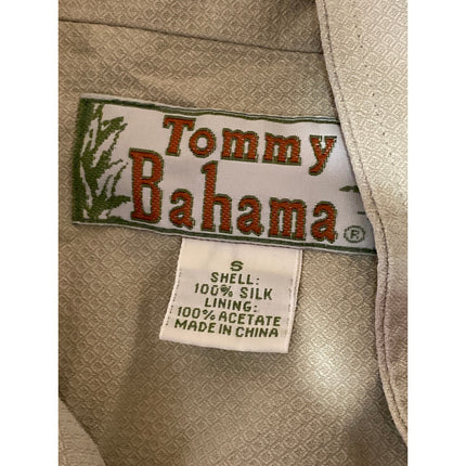Tommy Bahama Women's Green 100% Silk Long Sleeve Button Down Shirt Top Size S