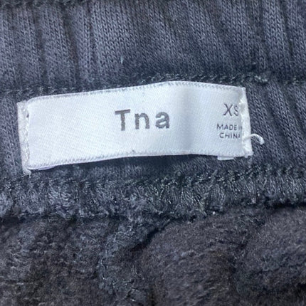 Aritzia Tna Black Striped High Waist Crop Tapered Trousers Jogger Pants Size XS