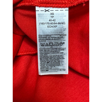 Gap Women's Red Long Sleeve Mock Neck Back Zip Swing A Line Mini Dress Size XS