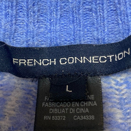 French Connection Neya Multicolor Wool Fair Isle Long Sleeve Sweater Top Size L