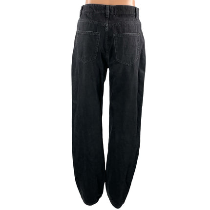 Ksubi Women's Black High Waisted Baggy Casual Wide Leg Denim Jeans Size 29