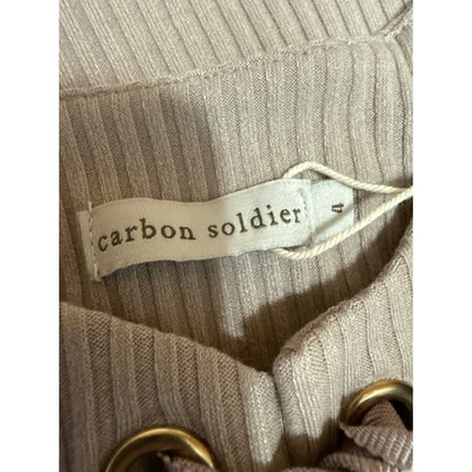 NEW Carbon Soldier Kids Girls Brown Tan Rib Knit Long Sleeve Tee T-shirt Top 4