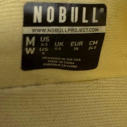 Nobull Journey Unisex Gray Cream Lace Up Athletic Running Sneakers Shoes M6.5/W8