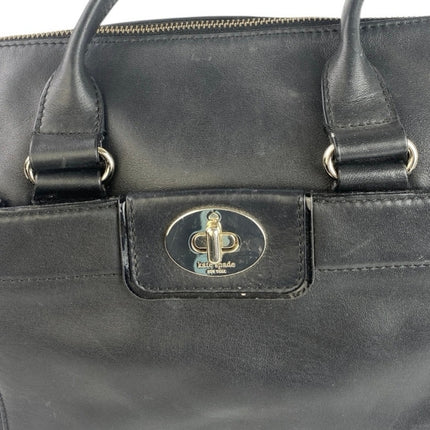 Kate Spade Hampton Road Janie Black Leather Crossbody Satchel Shoulder Bag