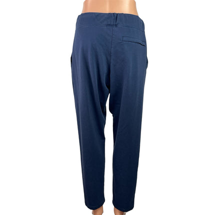 Gymshark Arrival Woven Womens Blue Elastic High Waist Straight Jogger Pants M