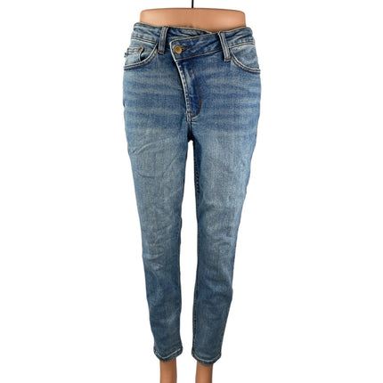 Judy Blue Women's Blue Mid Rise Medium Wash Skinny Ankle Denim Jeans Size 26