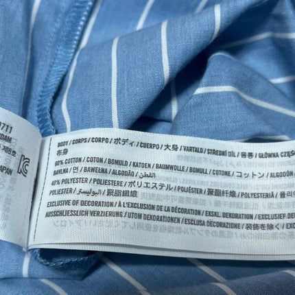 Abercrombie & Fitch Womens Blue Striped Long Sleeve Button Down Shirt Top Size M