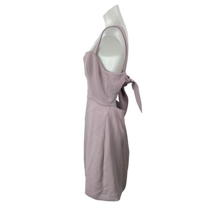 Aritzia Wilfred Lilac Purple Sleeveless Square Neck Fit & Flare Mini Dress 10