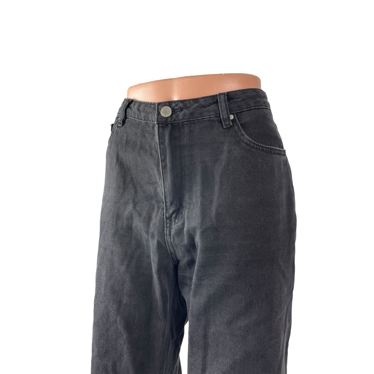 Love Bonito Women's Black High Waisted Loose Straight Leg Denim Jeans Size S