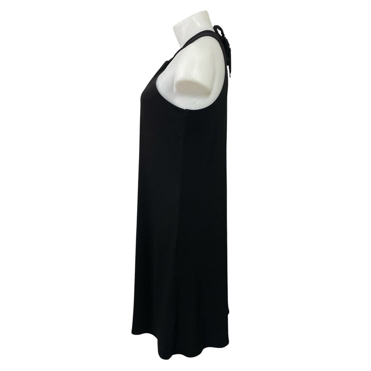 Lane Bryant Black Knotted Halter Neck Sleeveless Mini A-Line Tank Dress Size 16