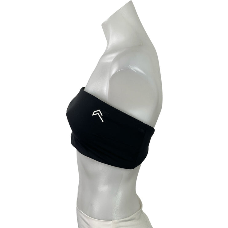 Oner Women's Black Strapless Tube Bandeau Yoga Athletic Sports Bra Top Size S