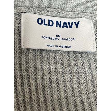 Old Navy Women's Gray Pocket Long Sleeve Open Front Knit Cardigan Sweater Sz XS