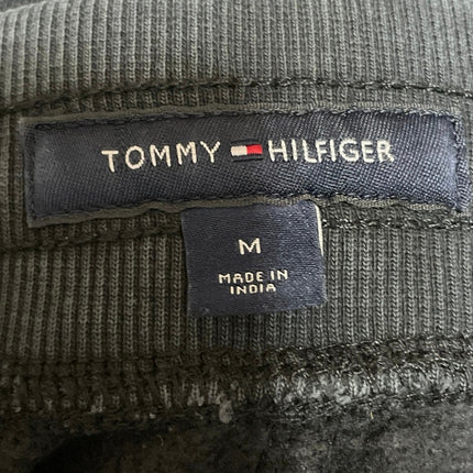 Tommy Hilfiger Black Elastic High Waist Tapered Straight Trousers Pants Size M
