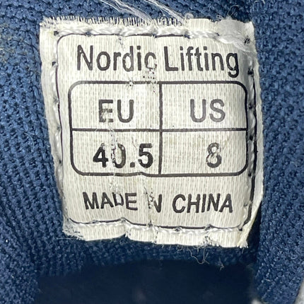 Nordic Lifting White Mesh Low Top Lace Up Round Toe Athletic Sneakers Shoes Sz 8