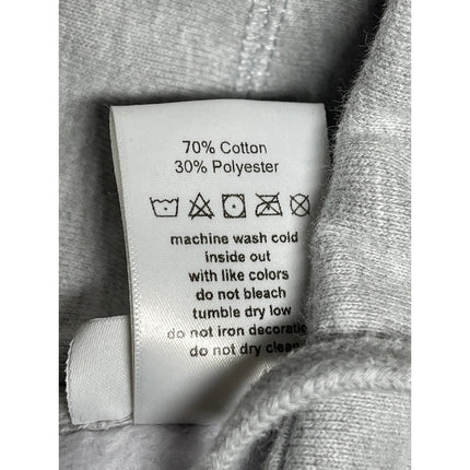 Blondi Women's Gray Fleece Embroidered Long Sleeve Hoodie Sweatshirt Top Size L